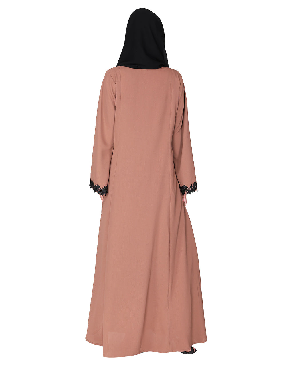 Sleek Flamboyant Laced Abaya