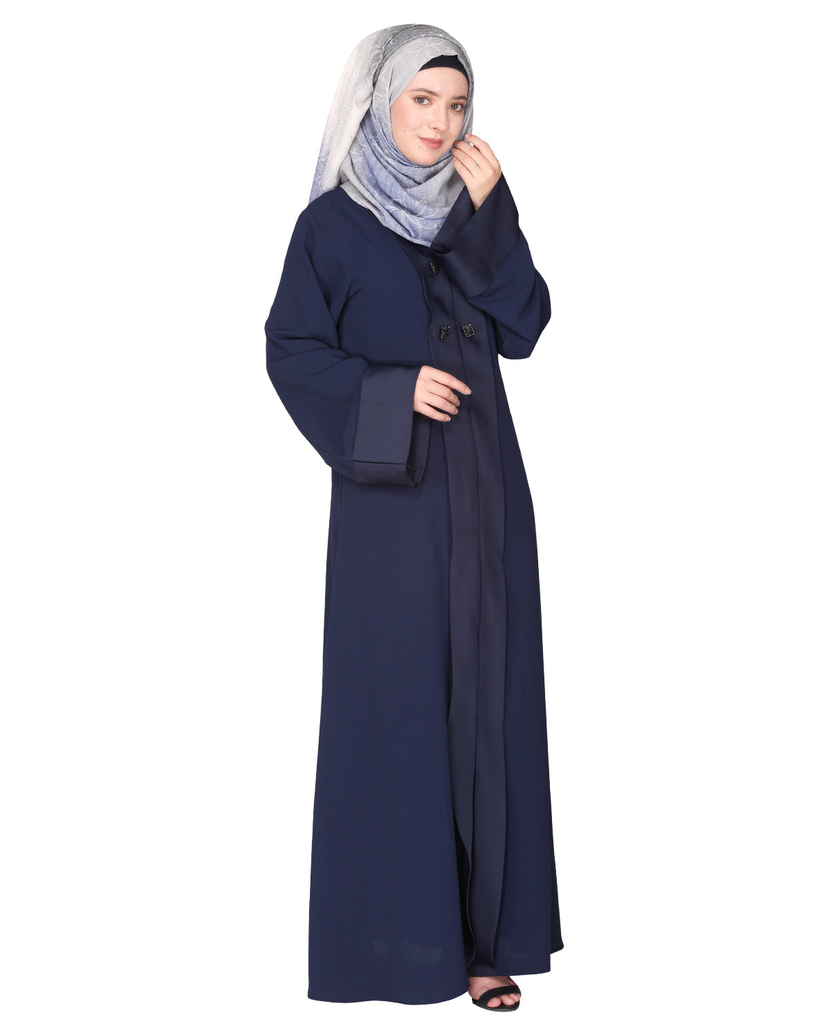 Graceful Abaya with Designer Show Buttons