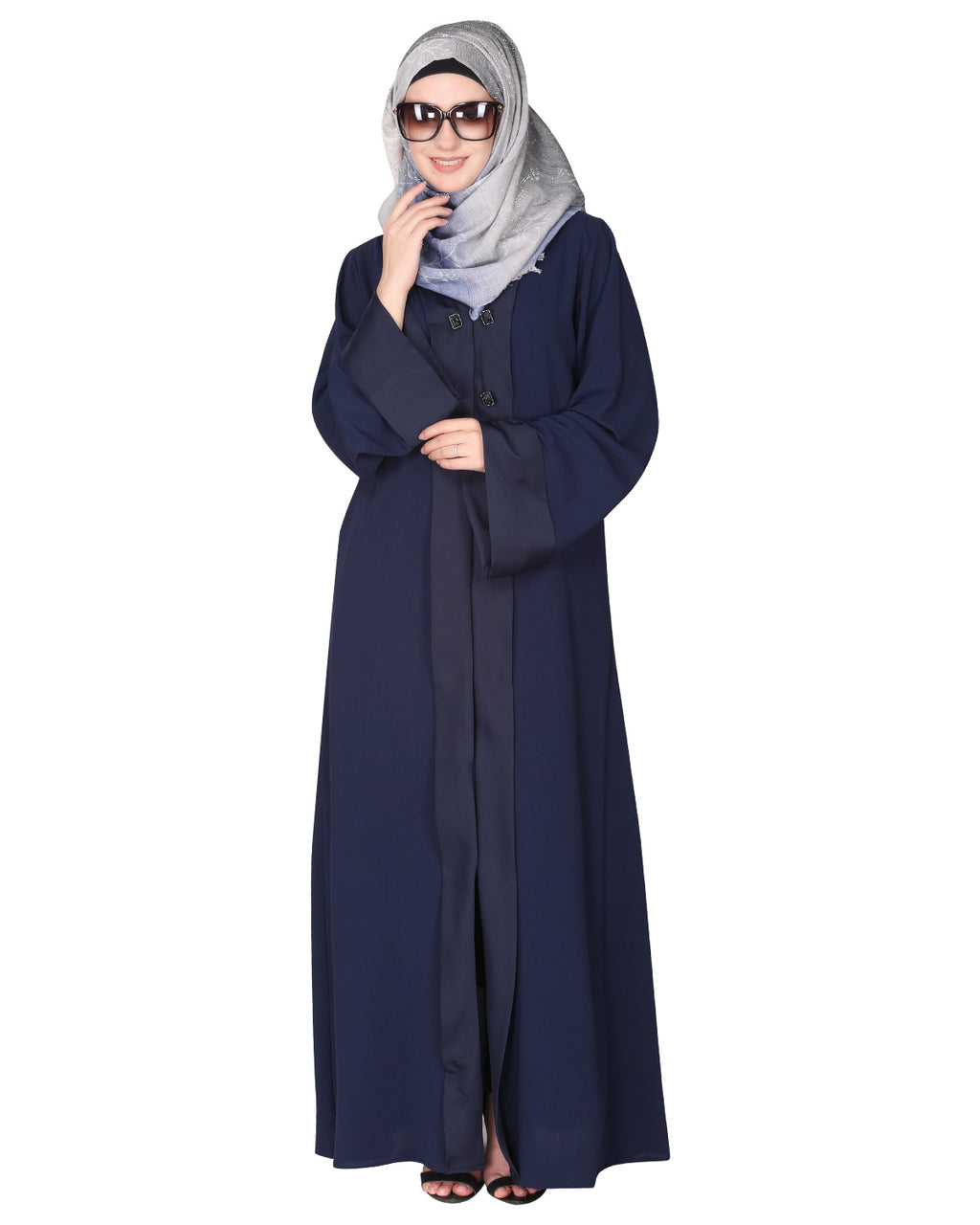 Graceful Abaya with Designer Show Buttons
