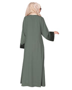 Graceful Abaya with Designer Show Buttons