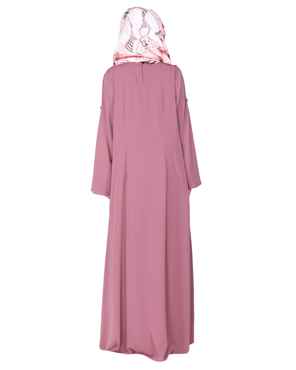 Side Buttoned Functional Abaya