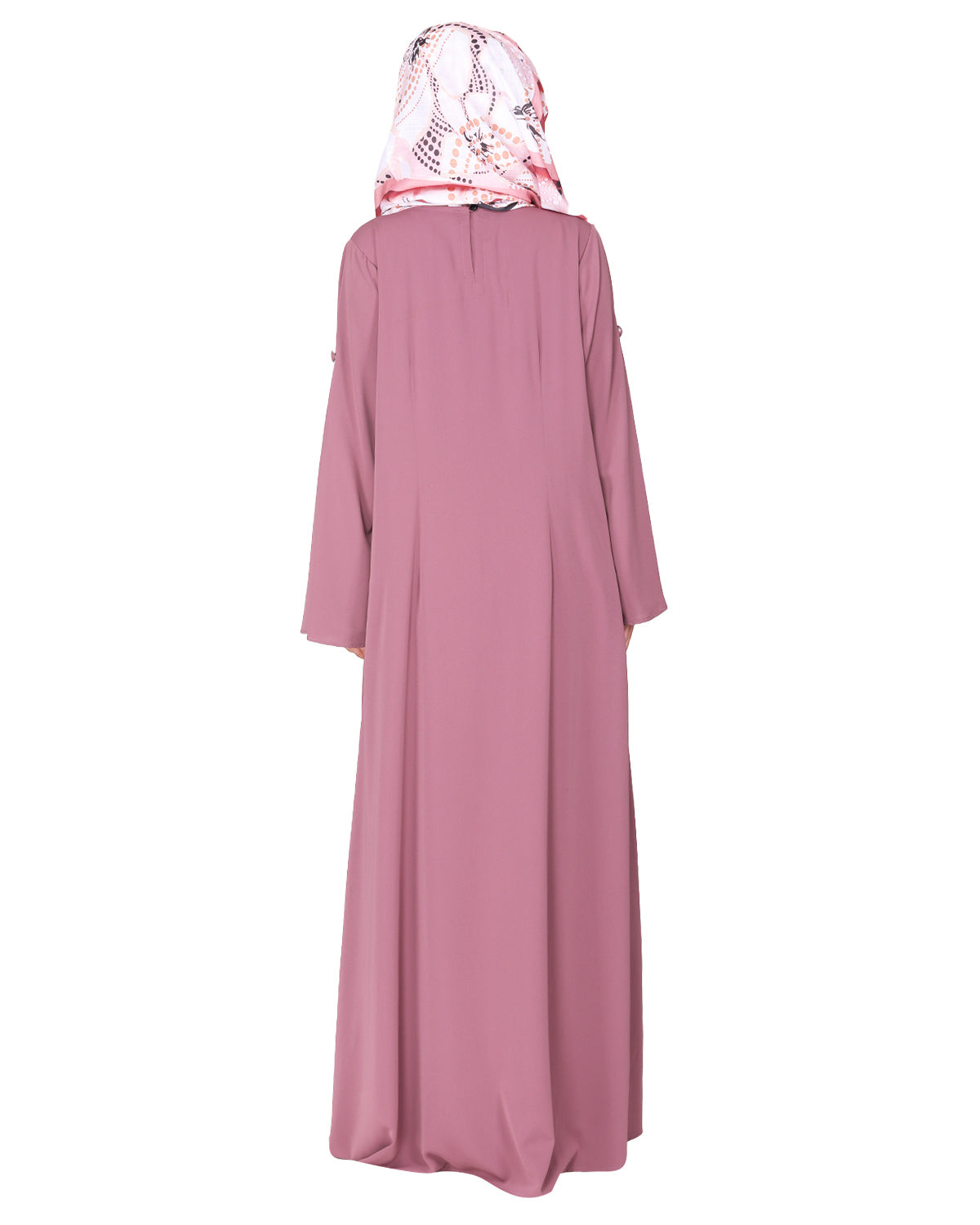 Side Buttoned Functional Abaya