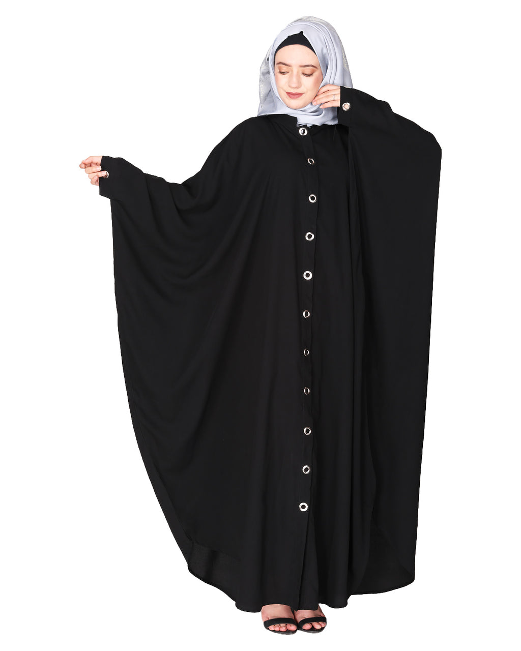 Ultra Smart Kaftan with Shining Metallic Rivets