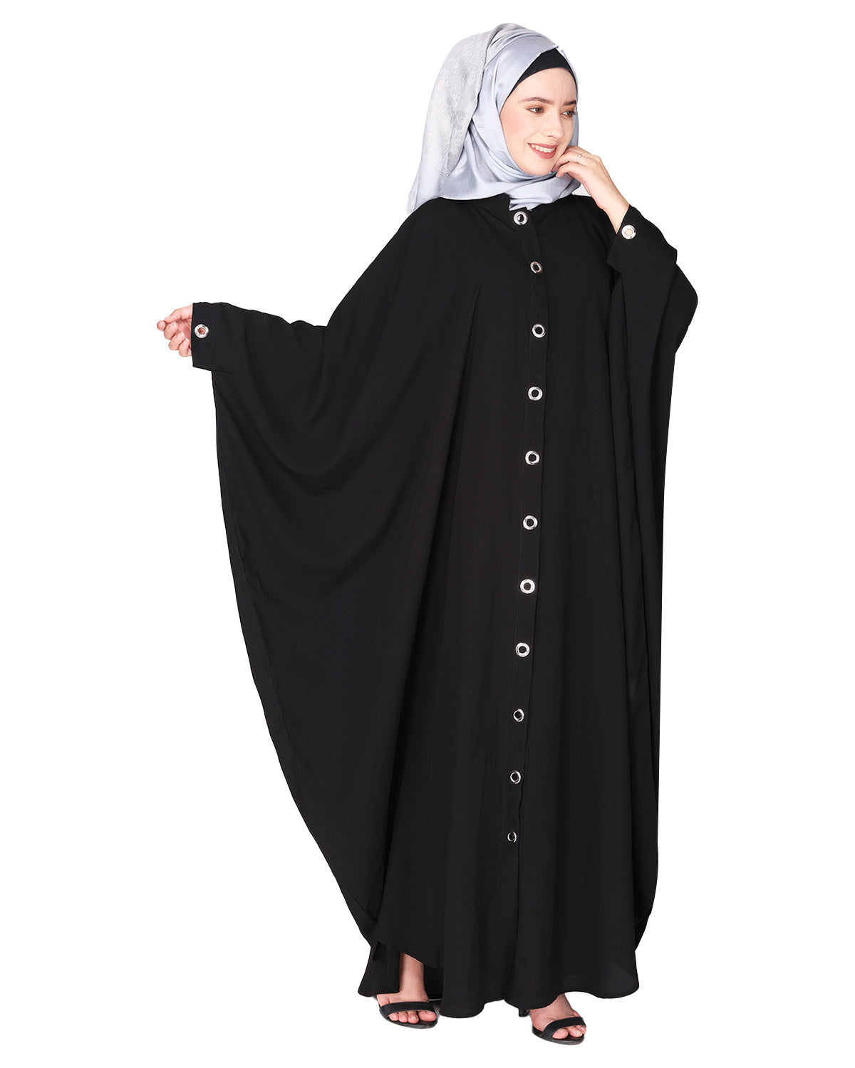 Ultra Smart Kaftan with Shining Metallic Rivets