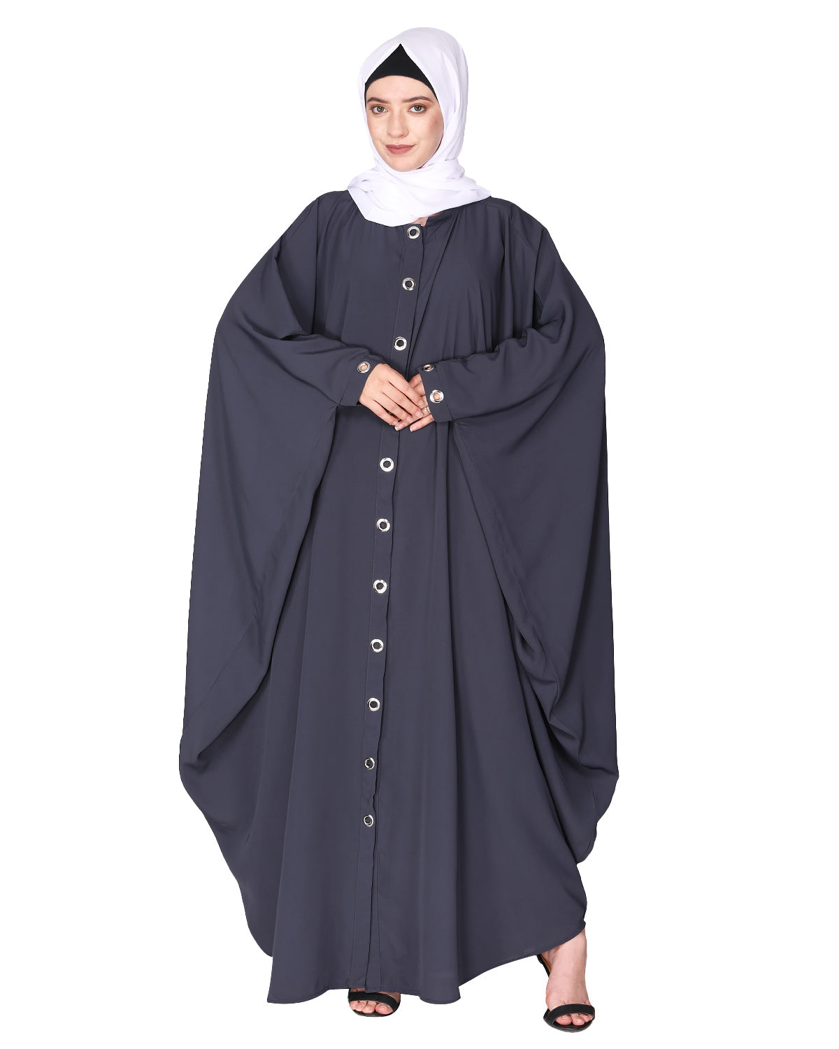 Ultra Smart Kaftan with Shining Metallic Rivets