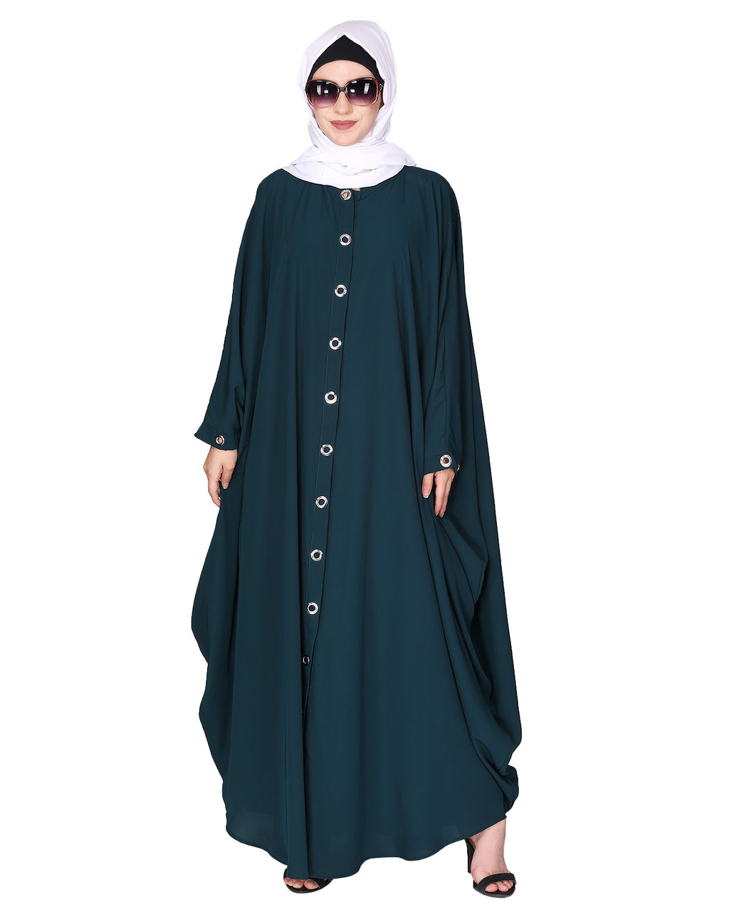 Ultra Smart Kaftan with Shining Metallic Rivets