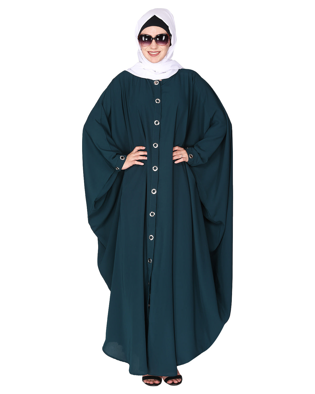 Ultra Smart Kaftan with Shining Metallic Rivets