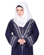 Magnificent Arabian Motif Front Open Embroidered Abaya