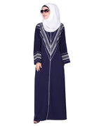 Magnificent Arabian Motif Front Open Embroidered Abaya