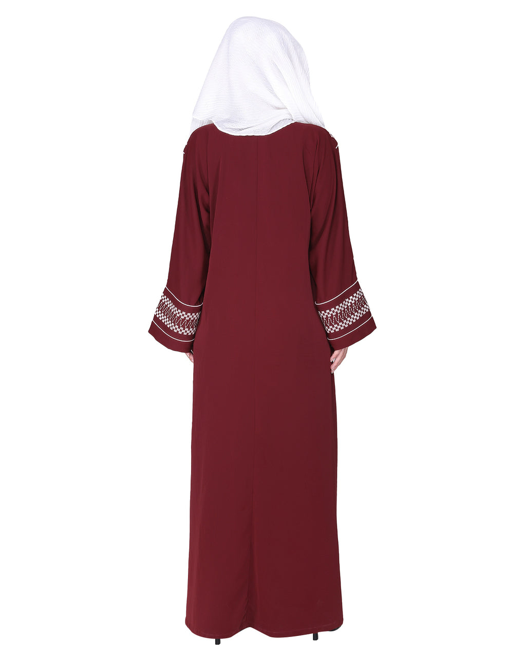 Magnificent Arabian Motif Front Open Embroidered Abaya