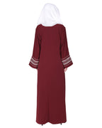 Magnificent Arabian Motif Front Open Embroidered Abaya