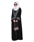 Magnificent Arabian Motif Front Open Embroidered Abaya