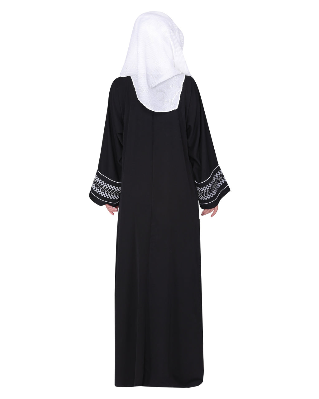 Magnificent Arabian Motif Front Open Embroidered Abaya