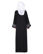 Magnificent Arabian Motif Front Open Embroidered Abaya
