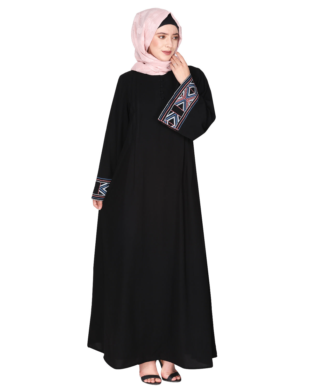 Smooth Flowing Bohemian Bell Sleeves Abaya