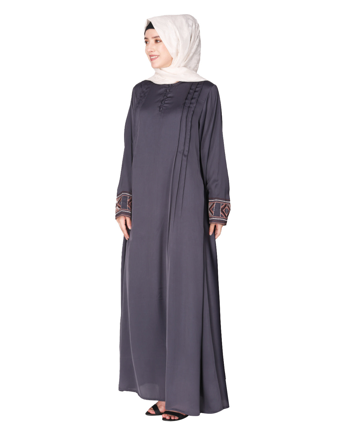 Smooth Flowing Bohemian Bell Sleeves Abaya