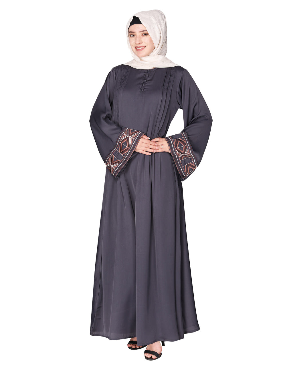 Smooth Flowing Bohemian Bell Sleeves Abaya