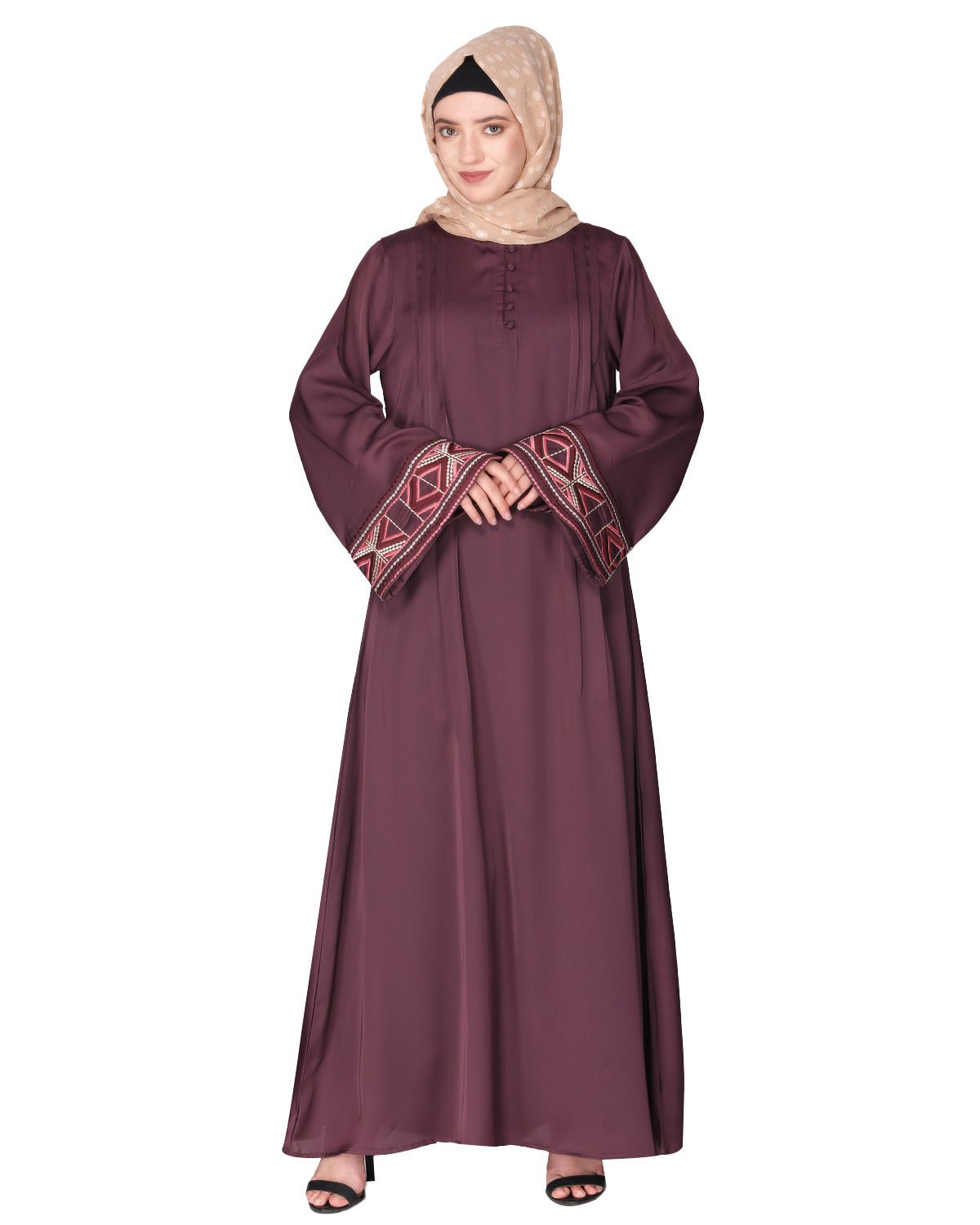 Smooth Flowing Bohemian Bell Sleeves Abaya