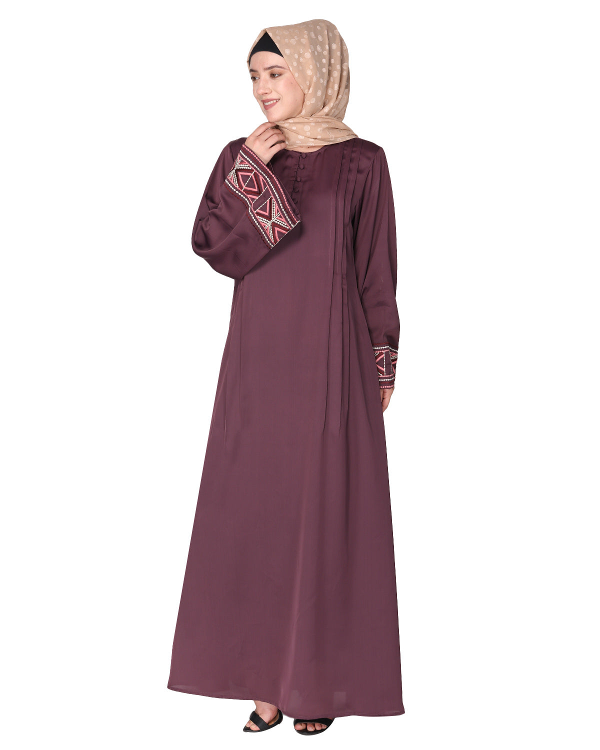 Smooth Flowing Bohemian Bell Sleeves Abaya