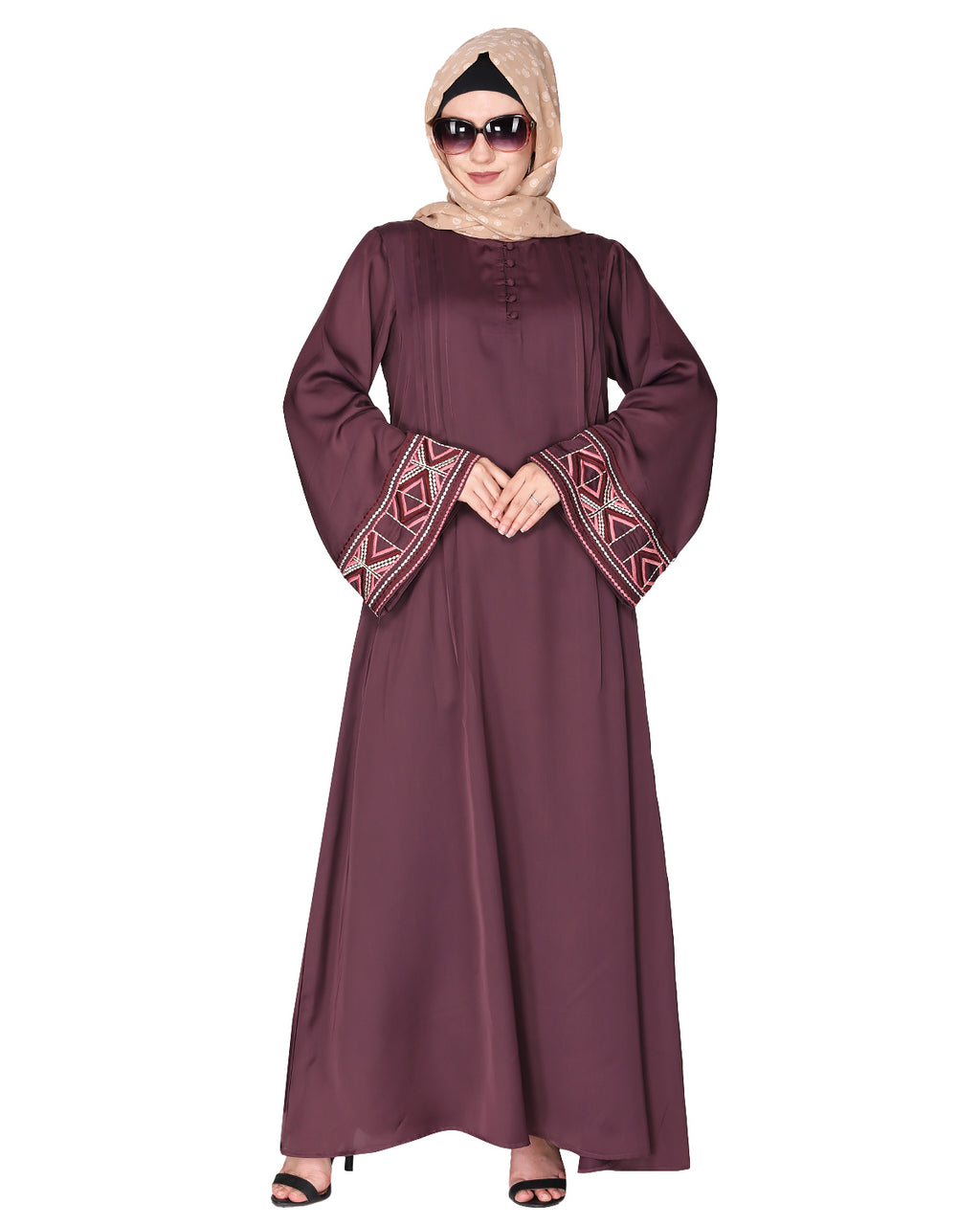 Smooth Flowing Bohemian Bell Sleeves Abaya