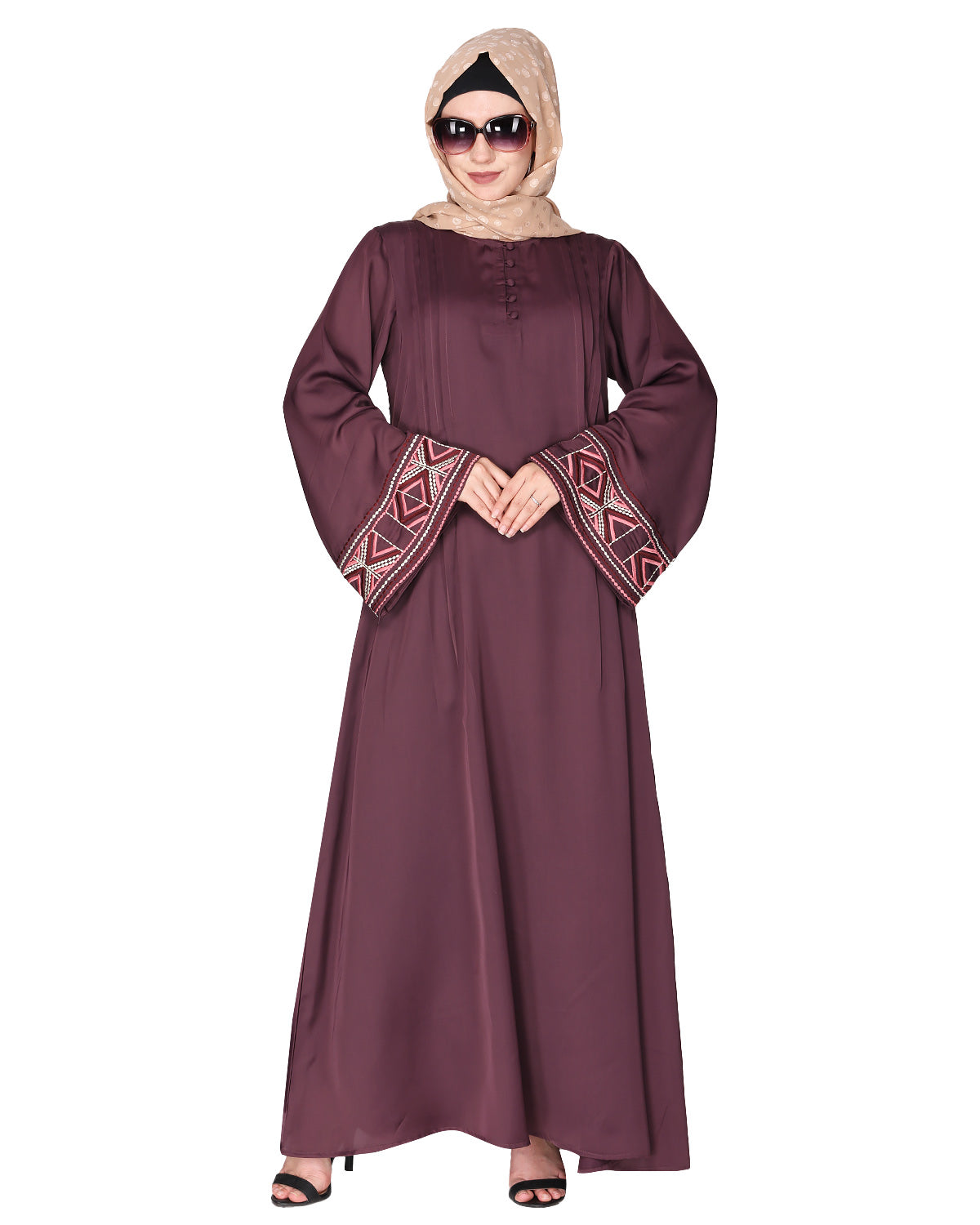 Smooth Flowing Bohemian Bell Sleeves Abaya