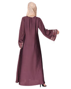 Smooth Flowing Bohemian Bell Sleeves Abaya