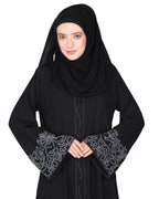Premium  Abaya With Gleaming Dual Seed Bead Work