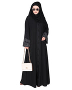 Premium  Abaya With Gleaming Dual Seed Bead Work