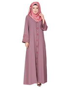 Premium  Abaya With Gleaming Dual Seed Bead Work