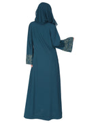 Premium  Abaya With Gleaming Dual Seed Bead Work