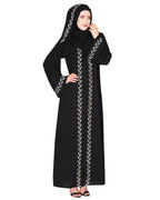 Extraordinary Pearl Drop Leaves abaya
