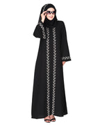 Extraordinary Pearl Drop Leaves abaya
