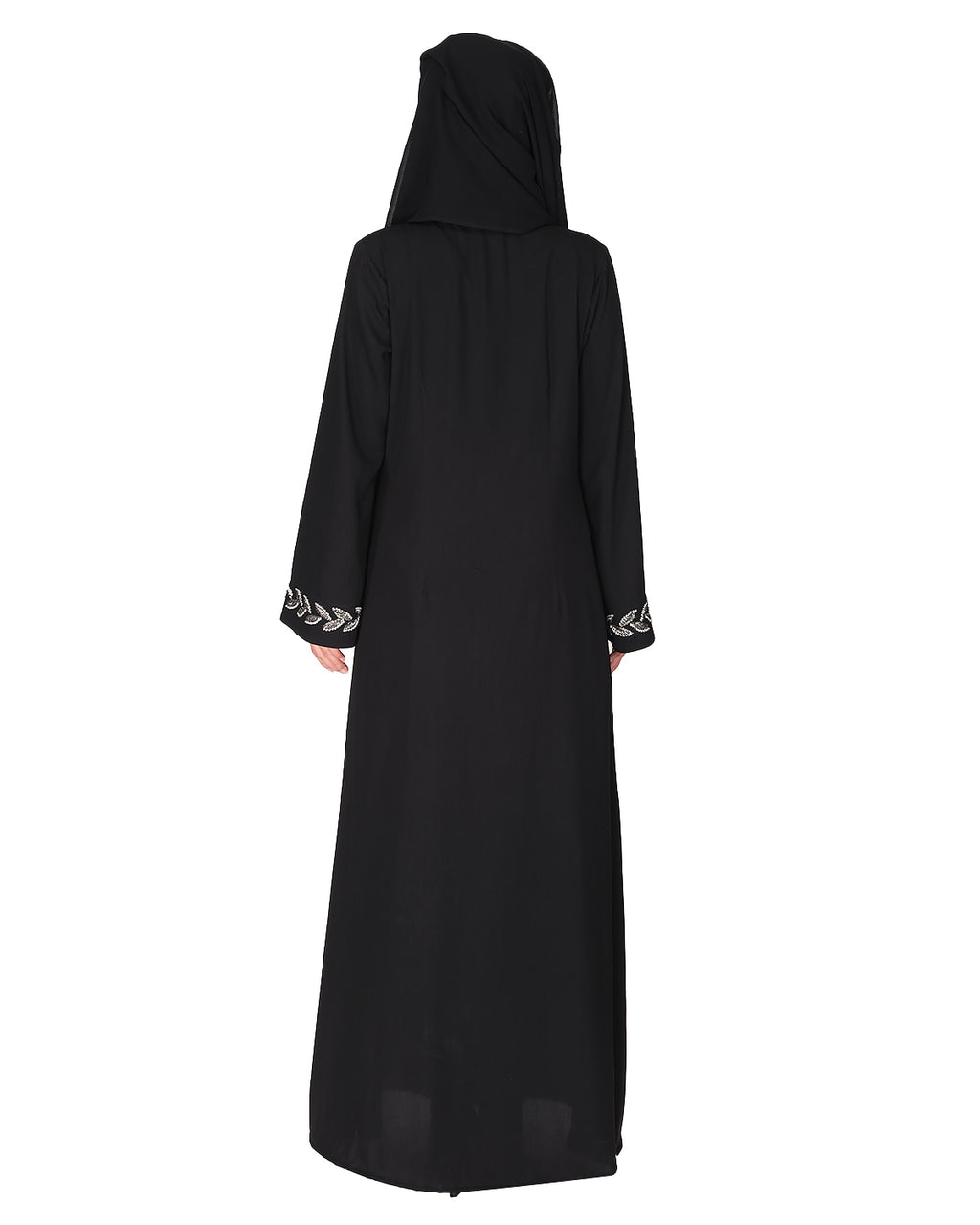 Extraordinary Pearl Drop Leaves abaya