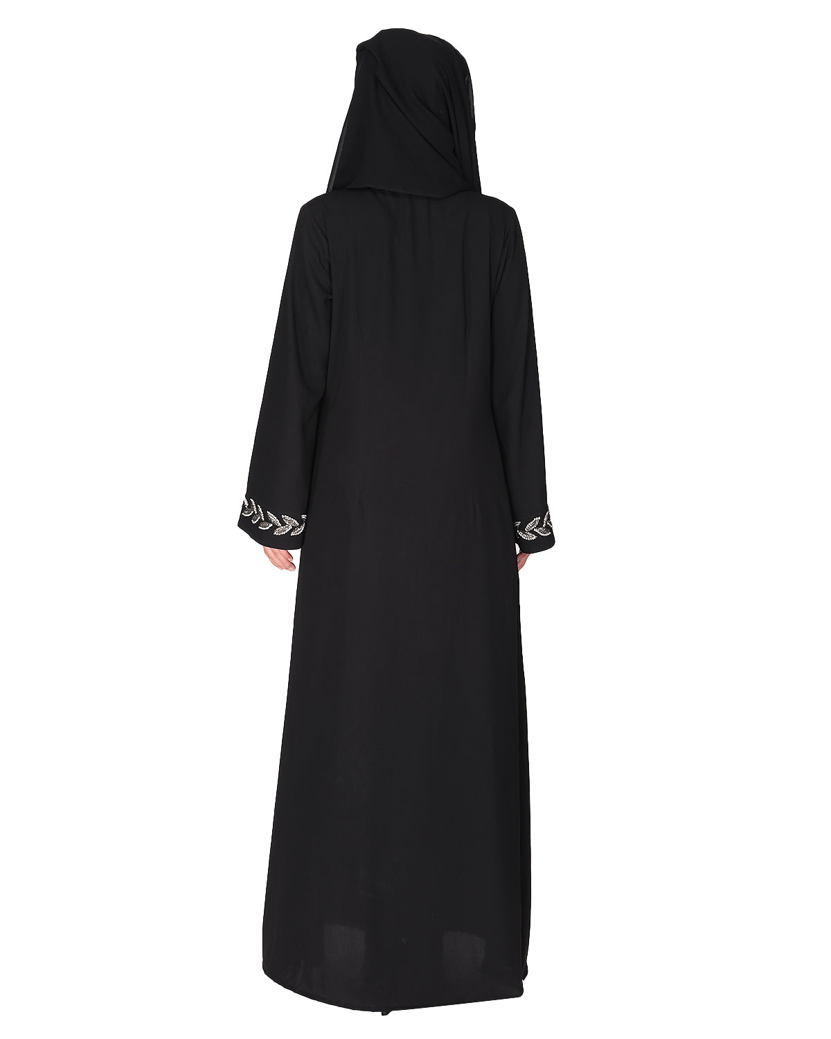 Extraordinary Pearl Drop Leaves abaya