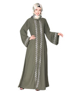 Extraordinary Pearl Drop Leaves abaya