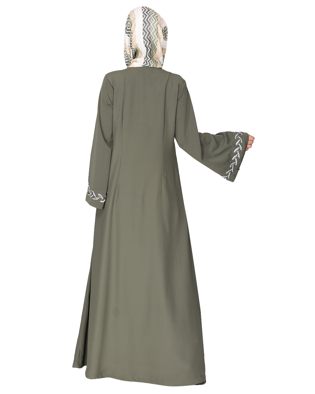 Extraordinary Pearl Drop Leaves abaya