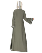 Extraordinary Pearl Drop Leaves abaya