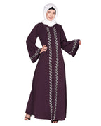 Extraordinary Pearl Drop Leaves abaya