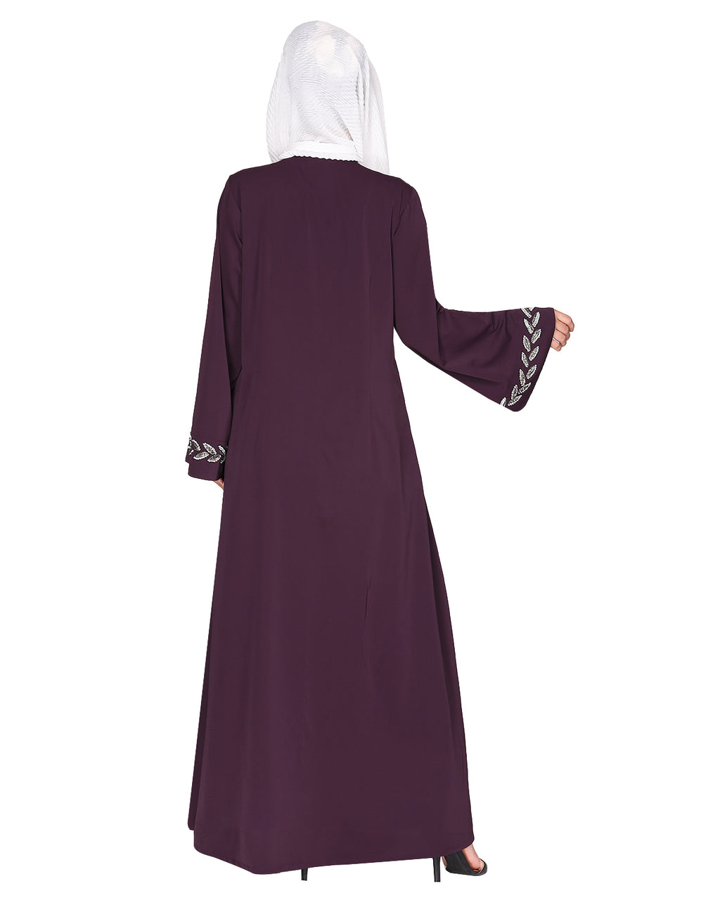 Extraordinary Pearl Drop Leaves abaya