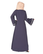Extraordinary Pearl Drop Leaves abaya