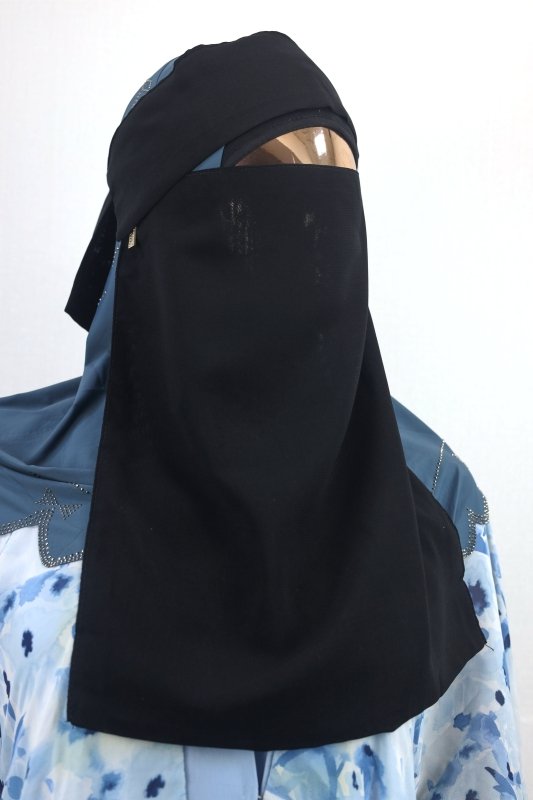 Ultra Soft Black Niqab with Full Nose Veil – Everyday Modestwear - BEINGMUSLIMS THE HIJAB SHOPPE